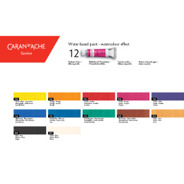 Gouache Studio 12x10ml tubes in de groep Kunstenaarsmateriaal / Kunstenaarsverf / Gouache bij Voorcrea (131946)