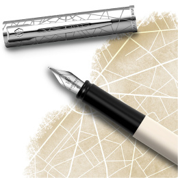 Allure Deluxe Metal & White Vulpen Fine in de groep Pennen / Fine Writing / Vulpennen bij Voorcrea (132015)