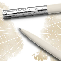 Allure Deluxe Metal & White Balpen in de groep Pennen / Fine Writing / Balpennen bij Voorcrea (132018)