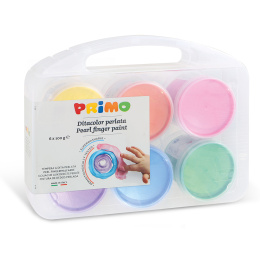 Vingerverf Pearlescent-set 6x100g in de groep Kids / Knutselspullen en verf voor kinderen / Vingerverf bij Voorcrea (132084)