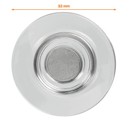 Magneetjes 32 mm Extra-sterk 10-pack Transparant in de groep Creëren & Hobby / Organiseren / Thuiskantoor bij Voorcrea (132342)