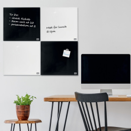 Magnetisch mini-whiteboard 36x36 cm Zwart in de groep Creëren & Hobby / Organiseren / Thuiskantoor bij Voorcrea (132348)