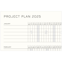 Kalender 18M Weekly Planner & Notebook Hard Cover A5 Black in de groep Papier & Blokken / Kalenders en agenda's / 18 maanden agenda's bij Voorcrea (132564)