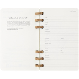 Spiral Planner 12M Soft Cover Large Black  in de groep Papier & Blokken / Kalenders en agenda's / 12 maanden agenda's bij Voorcrea (132587)