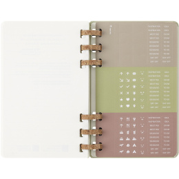 Spiral Planner 12M Hard Cover Large Kiwi Green in de groep Papier & Blokken / Kalenders en agenda's / 12 maanden agenda's bij Voorcrea (132588)