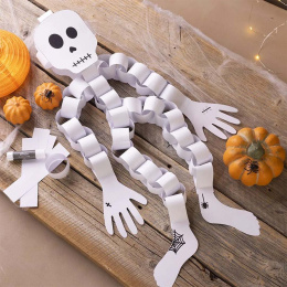 Mini DIY kit Papieren decoratie Skelet (5 jaar+) in de groep Creëren & Hobby / Feestdagen en seizoenen / Halloween bij Voorcrea (132625)