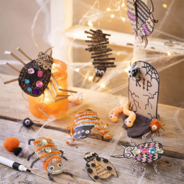 DIY Knutselset Halloween beestjes (5 jaar+) in de groep Creëren & Hobby / Feestdagen en seizoenen / Halloween bij Voorcrea (132628)