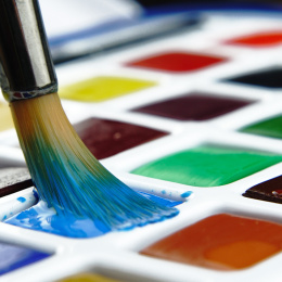 Watercolor brush series 55 Short Flat Nr 3/4 in de groep Kunstenaarsmateriaal / Penselen / Aquarelpenselen bij Voorcrea (132951)