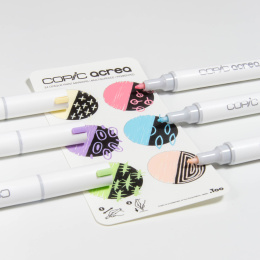 Acrea Paint Marker 6-set Light Colours in de groep Pennen / Kunstenaarspotloden en -stiften / Illustratiemarkers bij Voorcrea (133047)