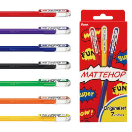 Mattehop Gelpen Original Colours 7 stuks in de groep Pennen / Schrijven / Gelpennen bij Voorcrea (133079)