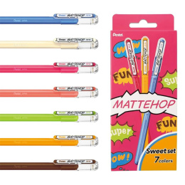 Mattehop Gelpen Sweet Colours 7 stuks in de groep Pennen / Schrijven / Gelpennen bij Voorcrea (133080)