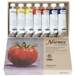 Norma Blue Olieverf 7x35 ml in de groep Kunstenaarsmateriaal / Kunstenaarsverf / Olieverf bij Voorcrea (133140)