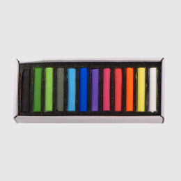 Soft Pastels Assorted 12-set in de groep Kunstenaarsmateriaal / Krijt en potloden / Pastelkrijt bij Voorcrea (133362)