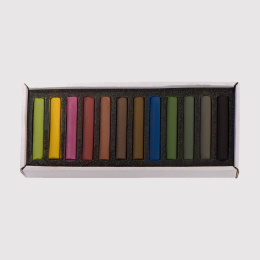 Soft Pastels Dark 12-set in de groep Kunstenaarsmateriaal / Krijt en potloden / Pastelkrijt bij Voorcrea (133363)