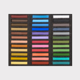 Soft Pastels Assorted 36-set in de groep Kunstenaarsmateriaal / Krijt en potloden / Pastelkrijt bij Voorcrea (133372)