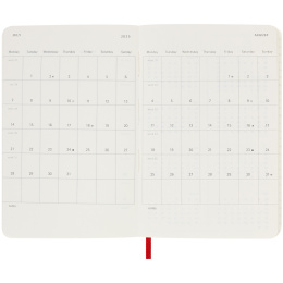 12M Daily Kalender 2025 Hardcover Large Red in de groep Papier & Blokken / Kalenders en agenda's / 12 maanden agenda's bij Voorcrea (133764)