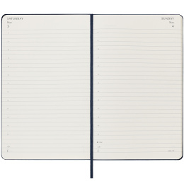 12M Daily Kalender 2025 Hardcover Large Sapphire Blue in de groep Papier & Blokken / Kalenders en agenda's / 12 maanden agenda's bij Voorcrea (133766)