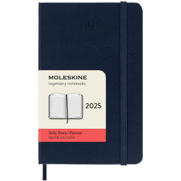 12M Daily Kalender 2025 Hardcover Pocket Sapphire Blue in de groep Papier & Blokken / Kalenders en agenda's / 12 maanden agenda's bij Voorcrea (133775)