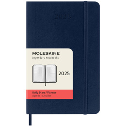 12M Daily Kalender 2025 Softcover Pocket Sapphire Blue in de groep Papier & Blokken / Kalenders en agenda's / 12 maanden agenda's bij Voorcrea (133776)