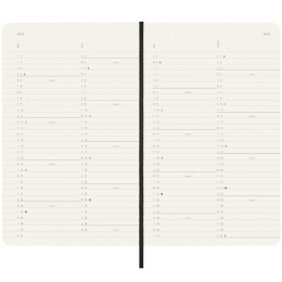 12M Monthly Kalender 2025 Softcover Large Black in de groep Papier & Blokken / Kalenders en agenda's / 12 maanden agenda's bij Voorcrea (133777)