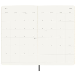 12M Monthly Kalender 2025 Softcover Large Black in de groep Papier & Blokken / Kalenders en agenda's / 12 maanden agenda's bij Voorcrea (133777)