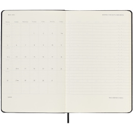 12M Kalender 2025 Weekly PRO Large Black in de groep Papier & Blokken / Kalenders en agenda's / 12 maanden agenda's bij Voorcrea (133780)