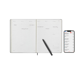 12M M+ Digital Planner Weekly Note 2025 XL Black in de groep Papier & Blokken / Kalenders en agenda's / Planners bij Voorcrea (133782)