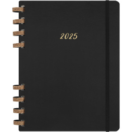 12M Spiral Planner 2025 XL Black in de groep Papier & Blokken / Kalenders en agenda's / 12 maanden agenda's bij Voorcrea (133785)