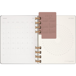 12M Spiral Planner 2025 XL Black in de groep Papier & Blokken / Kalenders en agenda's / 12 maanden agenda's bij Voorcrea (133785)