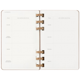 12M Spiral Planner 2025 XL Almond in de groep Papier & Blokken / Kalenders en agenda's / 12 maanden agenda's bij Voorcrea (133786)