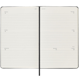 12M Weekly Planner Horizontal 2025 Hardcover Large Black in de groep Papier & Blokken / Kalenders en agenda's / 12 maanden agenda's bij Voorcrea (133788)