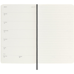 12M Weekly Notebook 2025 Hardcover Large Black in de groep Papier & Blokken / Kalenders en agenda's / 12 maanden agenda's bij Voorcrea (133792)