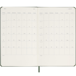 12M Weekly Notebook Hardcover 2025 Large Myrtle Green in de groep Papier & Blokken / Kalenders en agenda's / 12 maanden agenda's bij Voorcrea (133794)