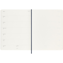 12M Weekly Notebook Softcover 2025 Large Sapphire Blue in de groep Papier & Blokken / Kalenders en agenda's / 12 maanden agenda's bij Voorcrea (133796)