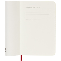 12M Weekly Notebook 2025 Hardcover Large Red in de groep Papier & Blokken / Kalenders en agenda's / 12 maanden agenda's bij Voorcrea (133797)