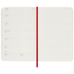 12M Weekly Notebook 2025 Hardcover Large Red in de groep Papier & Blokken / Kalenders en agenda's / 12 maanden agenda's bij Voorcrea (133797)