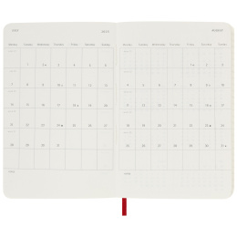 12M Weekly Notebook 2025 Hardcover Large Red in de groep Papier & Blokken / Kalenders en agenda's / 12 maanden agenda's bij Voorcrea (133797)