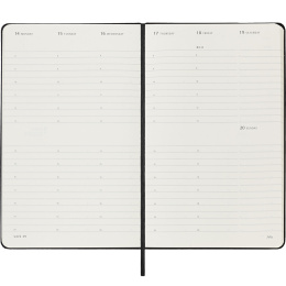 12M Weekly Planner Vertical Hardcover 2025 Large Black in de groep Papier & Blokken / Kalenders en agenda's / 12 maanden agenda's bij Voorcrea (133812)