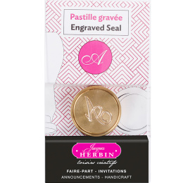 Zegel messing letter Anglaise in de groep Creëren & Hobby / Creëren / Vernis en Zegel bij Voorcrea (133891_r)