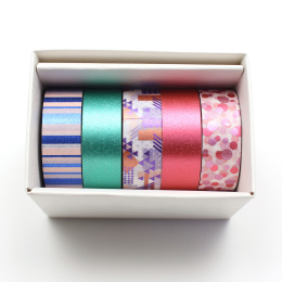 Washi-tape Gift Box Bright in de groep Creëren & Hobby / Hobbytoebehoren / Washi Tape bij Voorcrea (134043)