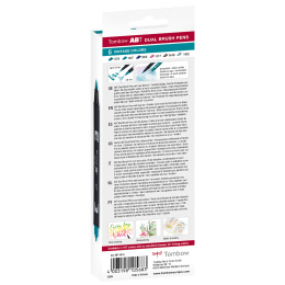 ABT Dual Brush pen 6-set Vintage in de groep Pennen / Kunstenaarspotloden en -stiften / Brushpennen bij Voorcrea (134115)