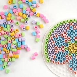 BioBeads Strijkkralen Midi 1000 Stuks Pastelmix in de groep Kids / Leuk en leerzaam / Strijkkralen en legplaten / Buiskralen Midi bij Voorcrea (134398)