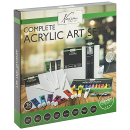 Complete acryl set 38 stuks in de groep Kunstenaarsmateriaal / Kunstenaarssets / Beginnersets bij Voorcrea (134425)