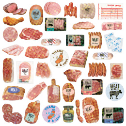 Hako Stickers Meat Market in de groep Creëren & Hobby / Creëren / Stickers bij Voorcrea (134453)