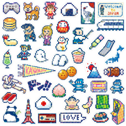 Hako Stickers Japan in de groep Creëren & Hobby / Creëren / Stickers bij Voorcrea (134455)