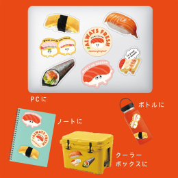 Sticker pack Sushi in de groep Creëren & Hobby / Creëren / Stickers bij Voorcrea (134456)