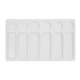 Artists porseleinen palet rechthoekig 20x12 cm in de groep Kunstenaarsmateriaal / Atelier / Schilderspaletten bij Voorcrea (134469)