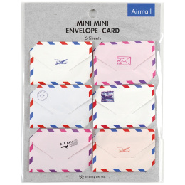 Mini Air Mail-enveloppen 6 stuks in de groep Creëren & Hobby / Feestdagen en seizoenen / Kaarten en enveloppen bij Voorcrea (134503)