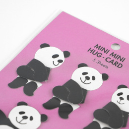 Minikaarten Panda 5-pack in de groep Creëren & Hobby / Feestdagen en seizoenen / Kaarten en enveloppen bij Voorcrea (134504)