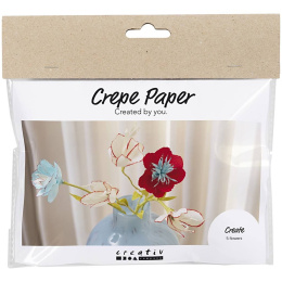 DIY-kit Papieren bloemen van crêpepapier Set 1 in de groep Creëren & Hobby / Creëren / Knutselen en DIY bij Voorcrea (134722)